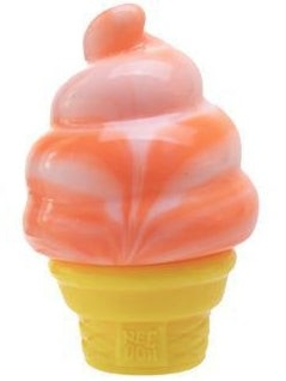 NeeDoh Nice Cream Cone Orange Viral Squeeze Squishy Fidget Toy - Picture 3 of 3
